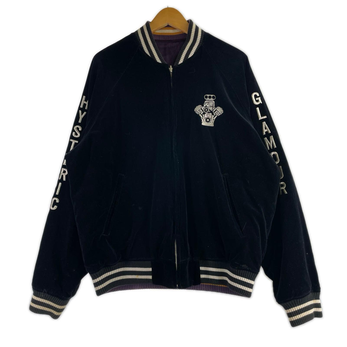 ブルゾン HYS RACING ENGINES SOUVENIR JACKET パープル