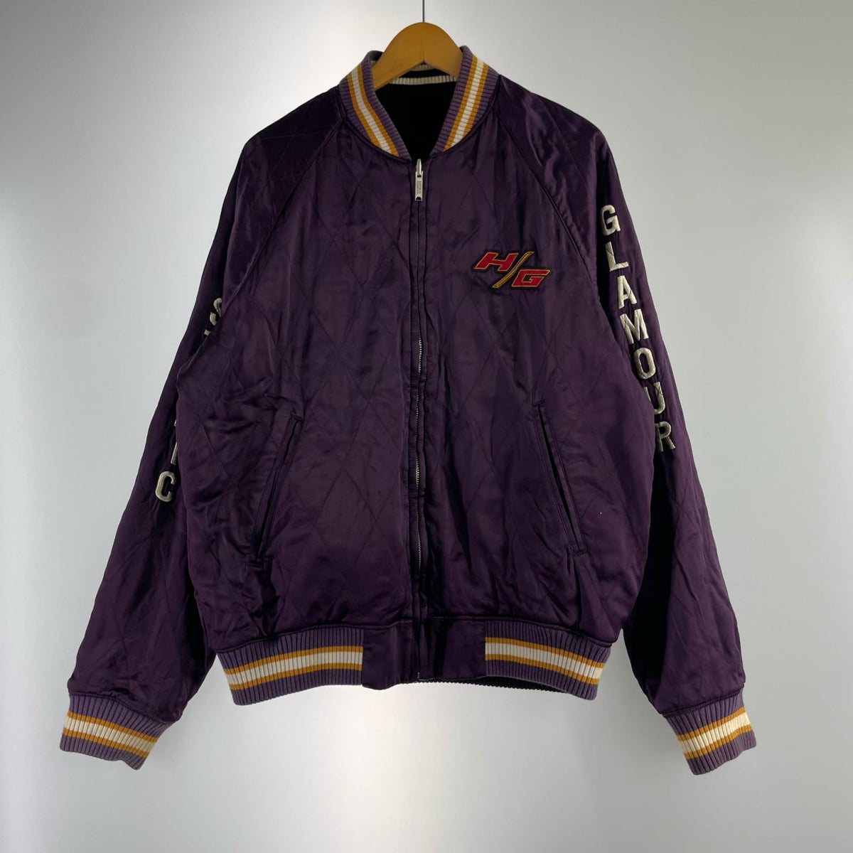 ブルゾン HYS RACING ENGINES SOUVENIR JACKET パープル