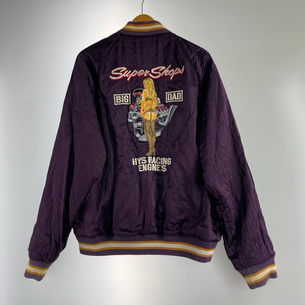 ブルゾン HYS RACING ENGINES SOUVENIR JACKET パープル