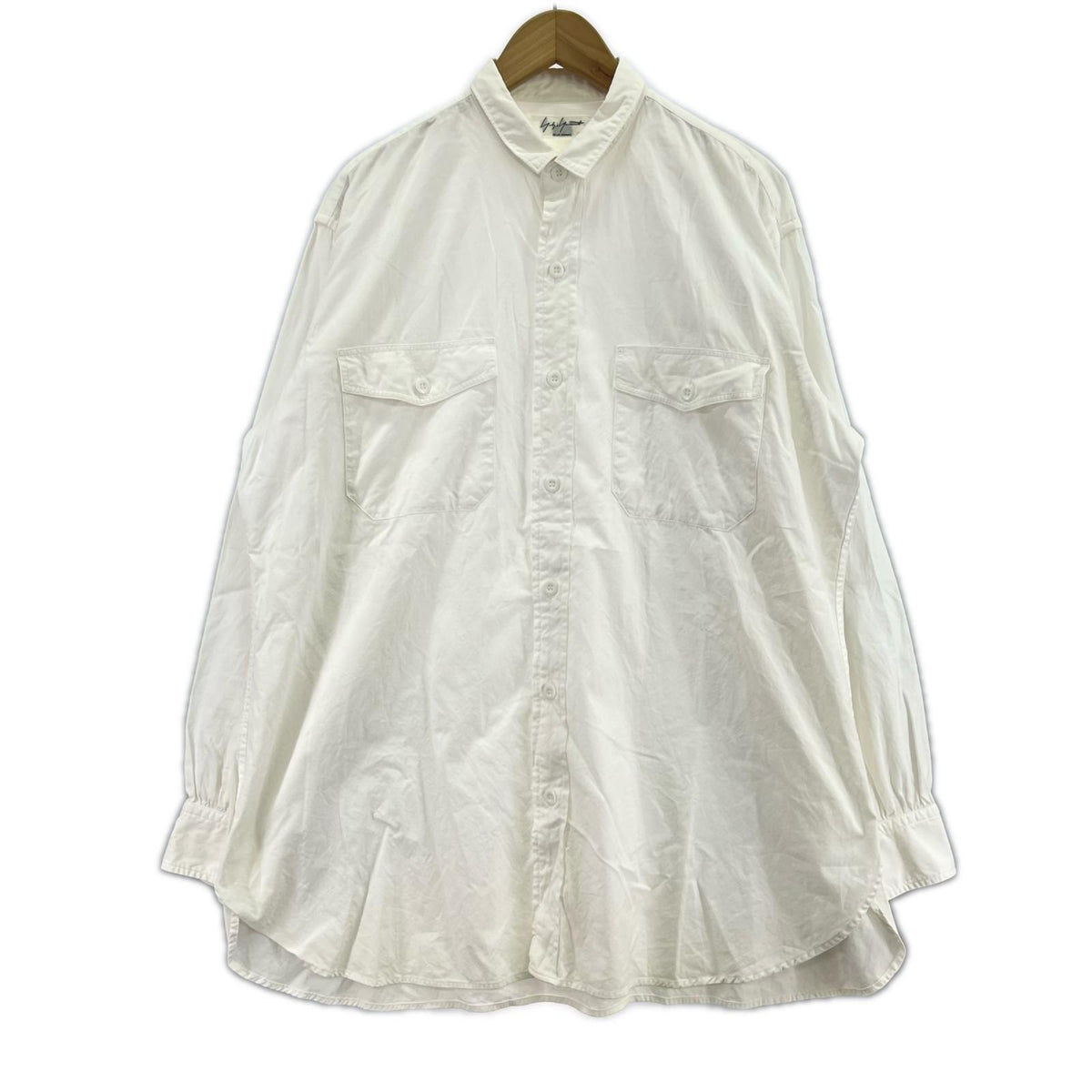 長袖シャツ POUR HOMME 2P COTTON SHIRT 白 (3) 3 ホワイト