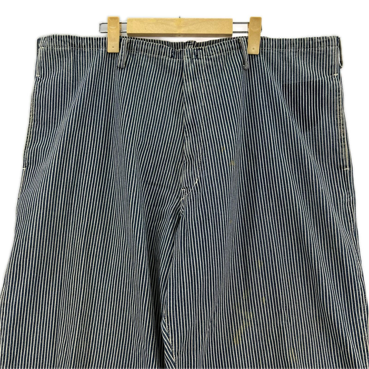 パンツ ヒッコリーストライプ ワイド (3) 3 ネイビー