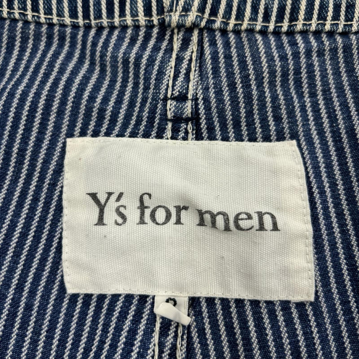 パンツ ヒッコリーストライプ ワイド (3) 3 ネイビー