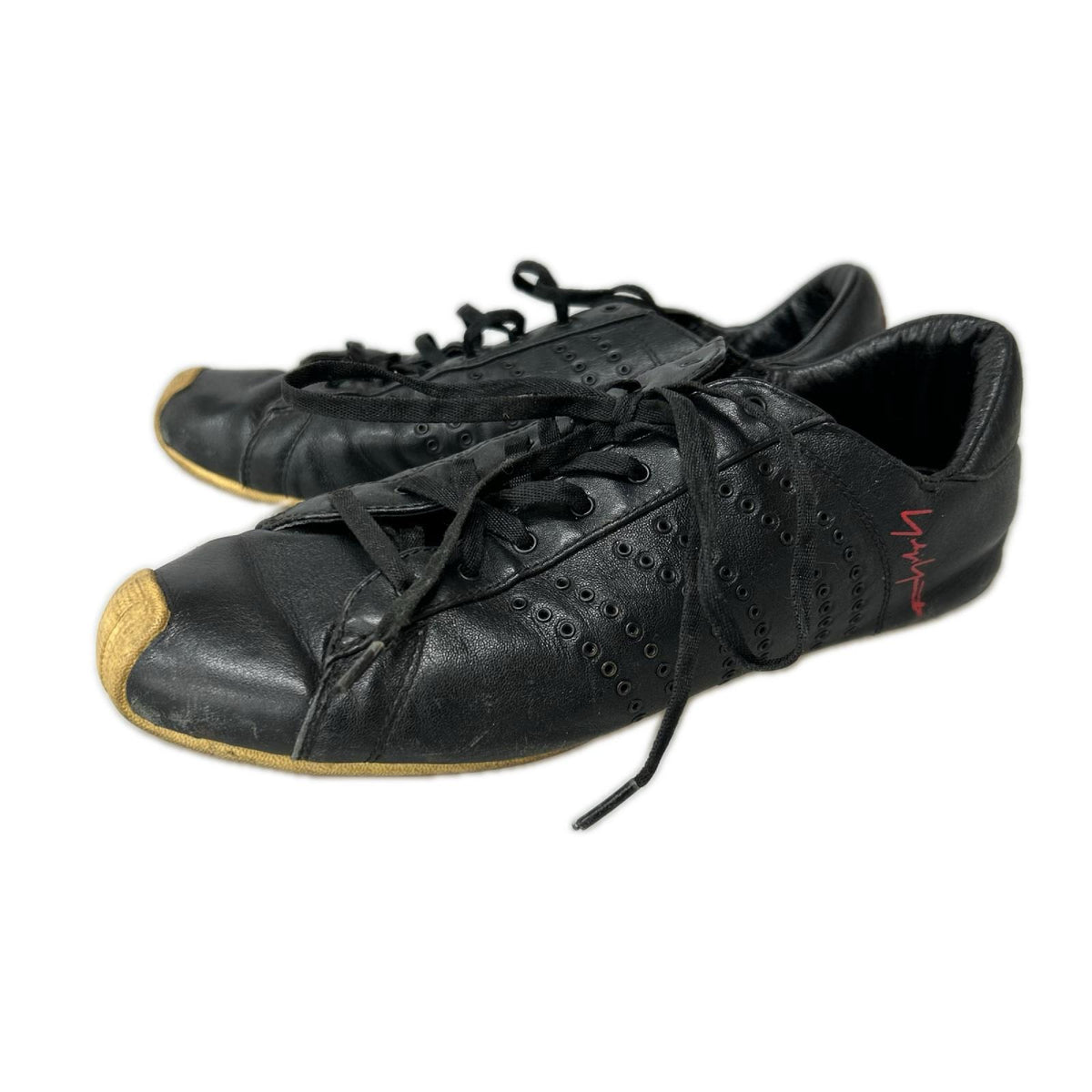 スニーカー ×adidas ボクシングスニーカー レザー (22.5) ブラック
