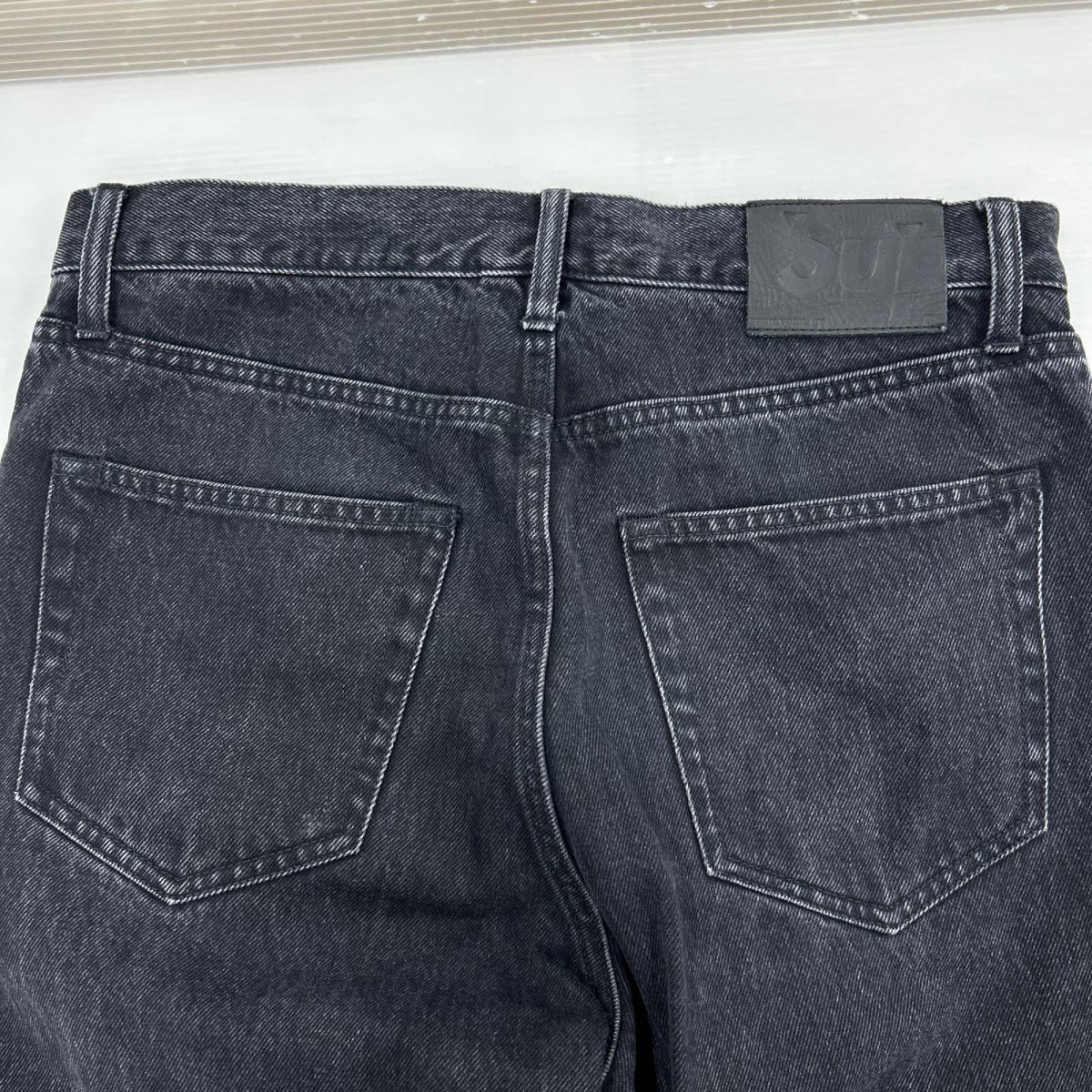 デニムパンツ Stone Washed Black Slim Jean 30 ブラック