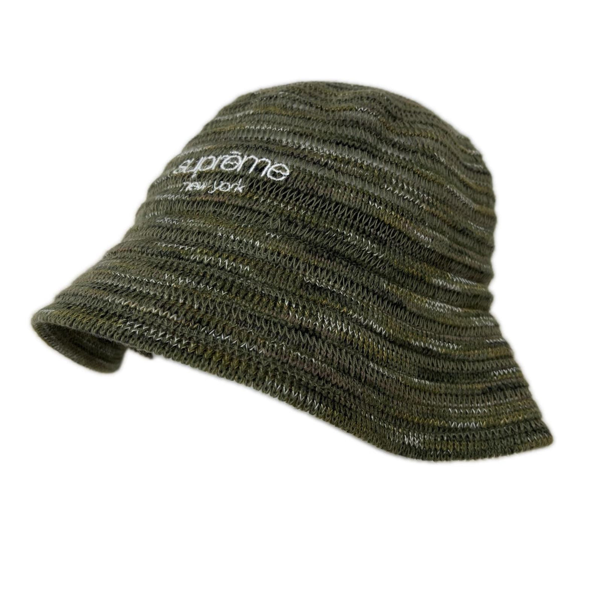 ハット 25SS Open Knit Crusher カーキ