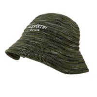 ハット 25SS Open Knit Crusher カーキ