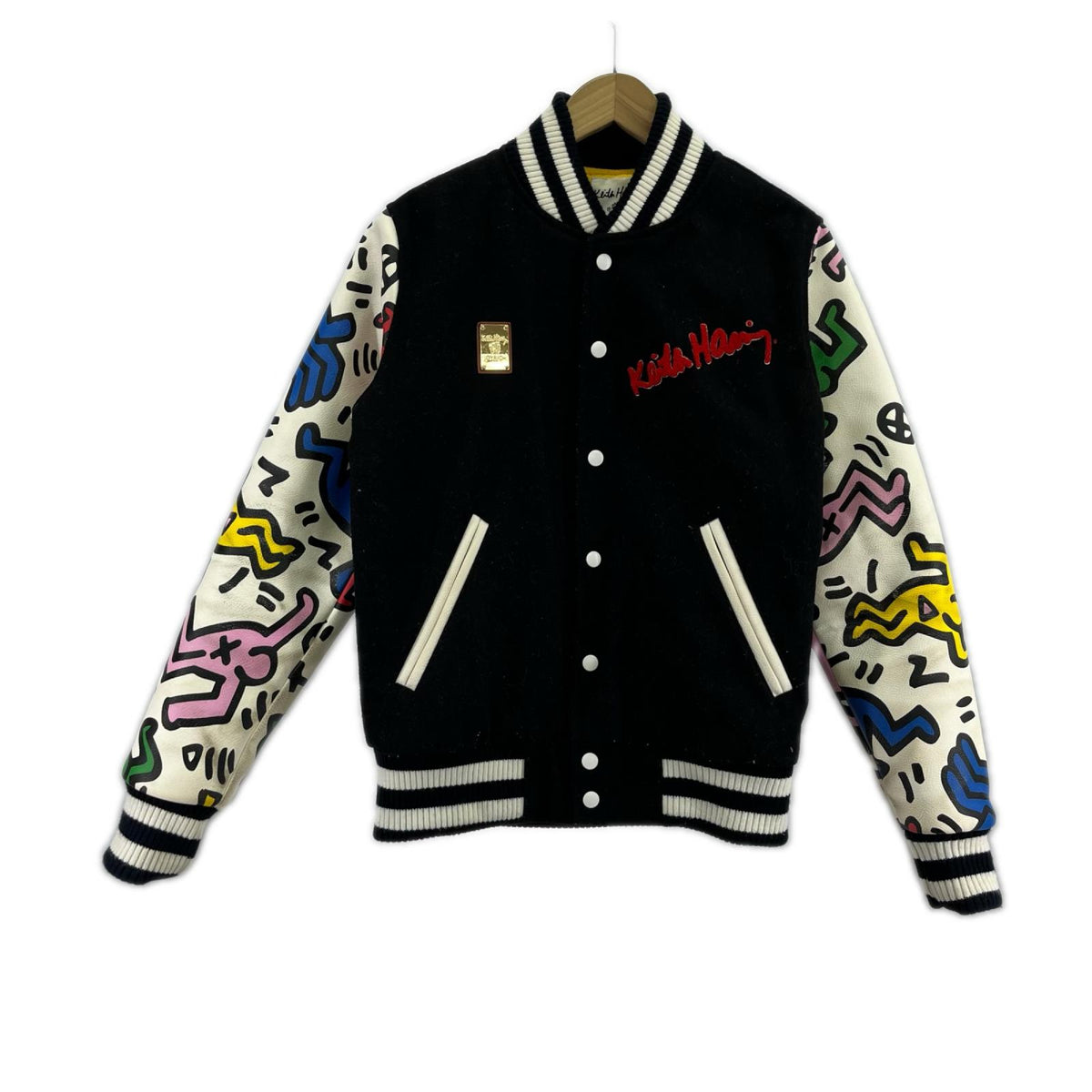 ジャケット ×keith Haring スタジャン S ブラック