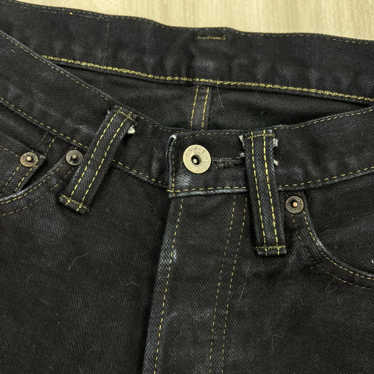 デニムパンツ 634S 14oz セルビッチデニム 黒 ブラック