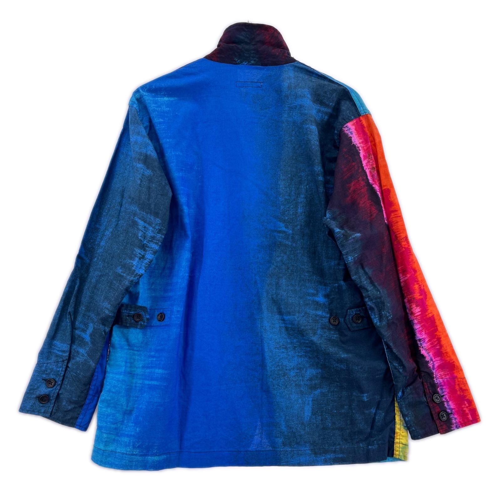 テーラードジャケット 18SS Loiter Jacket 3B 総柄 (S) ブルー