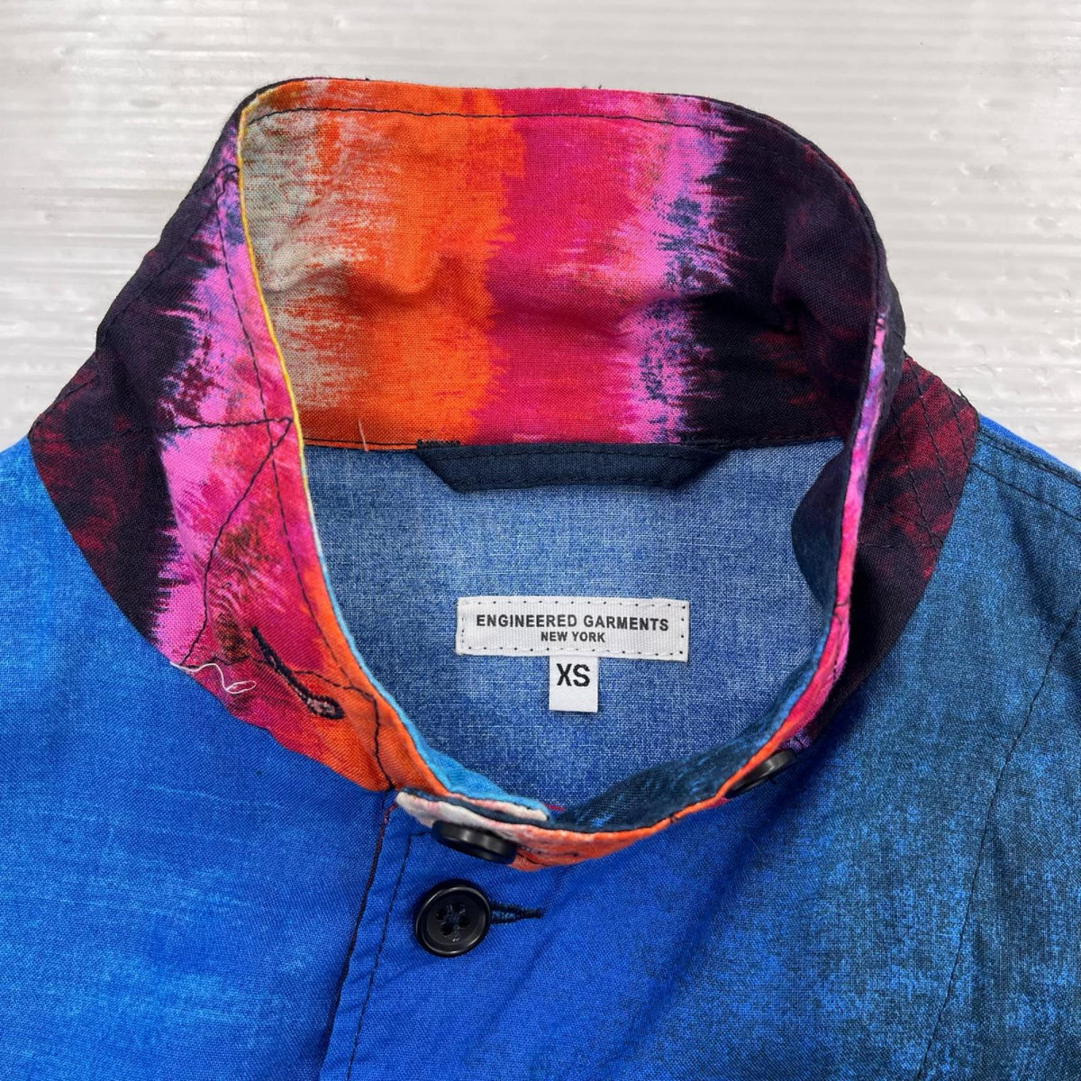 テーラードジャケット 18SS Loiter Jacket 3B 総柄 (S) ブルー