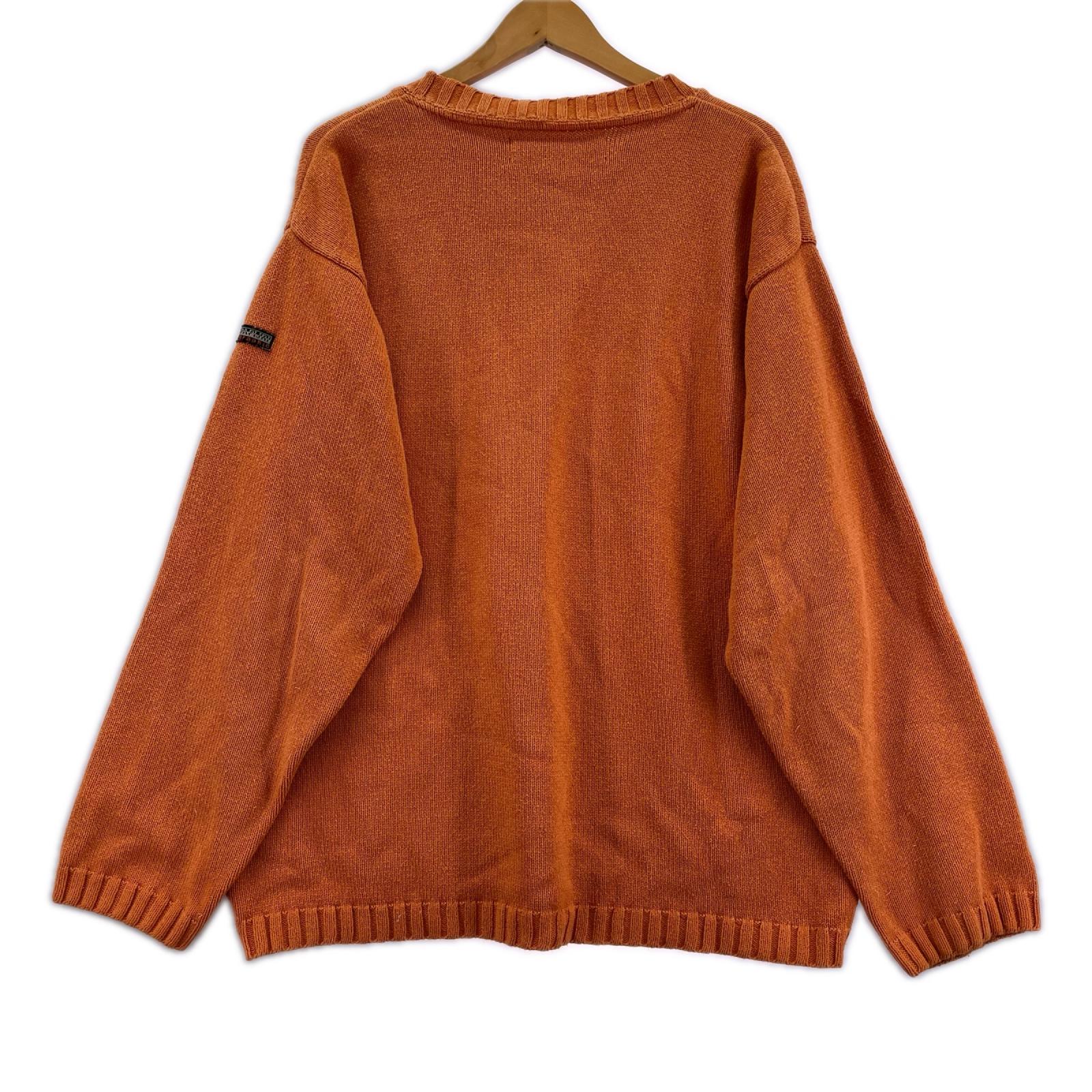 ニット 90S NAPAPIJRI スウェーデン国旗 オレンジ(XL) オレンジ