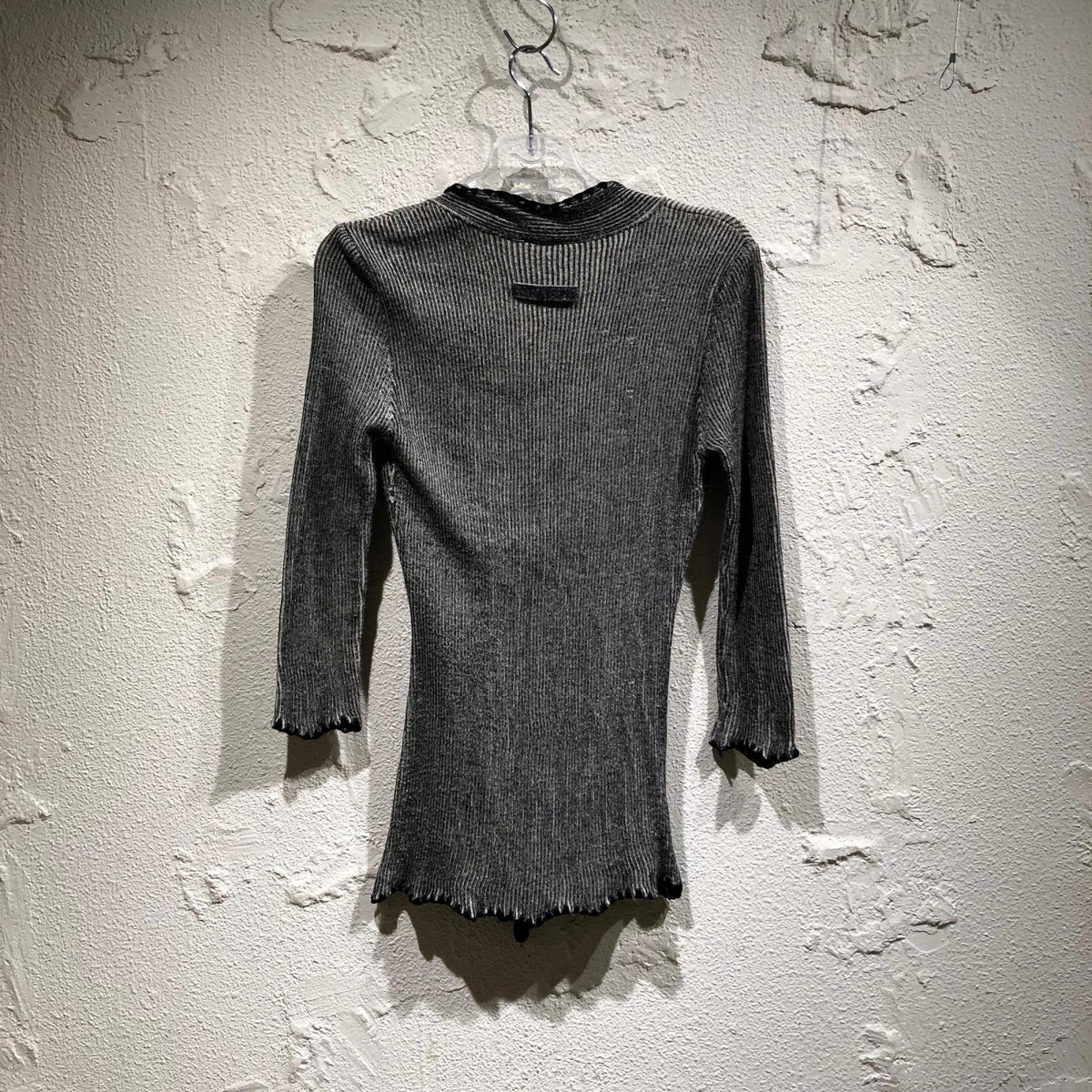 ニット ribbon tie top