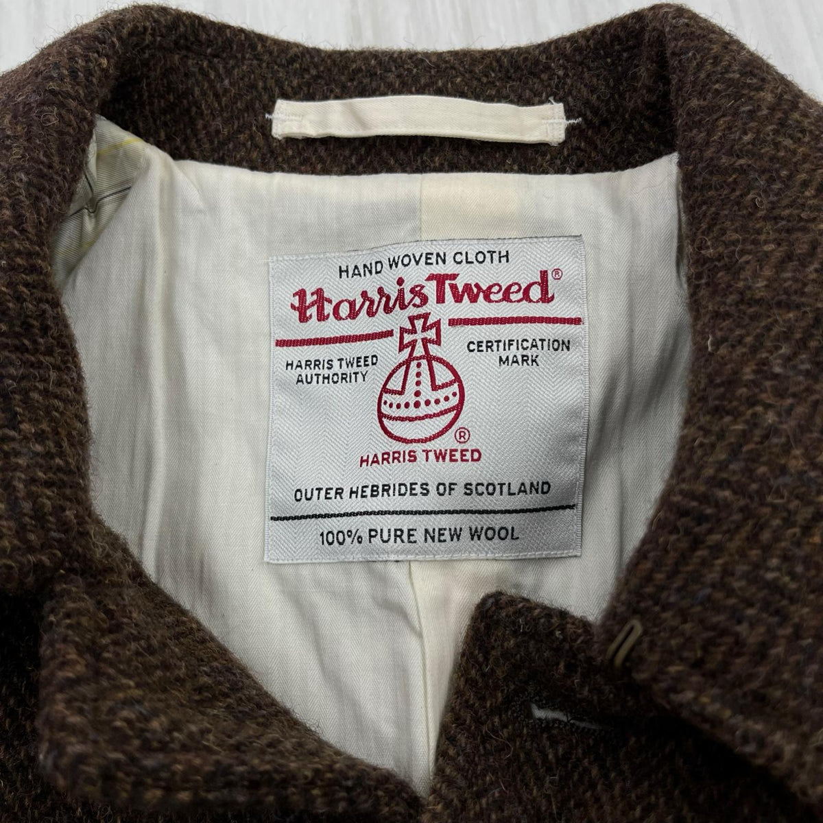 その他アウター Harris Tweed コート 茶 (L) L ブラウン
