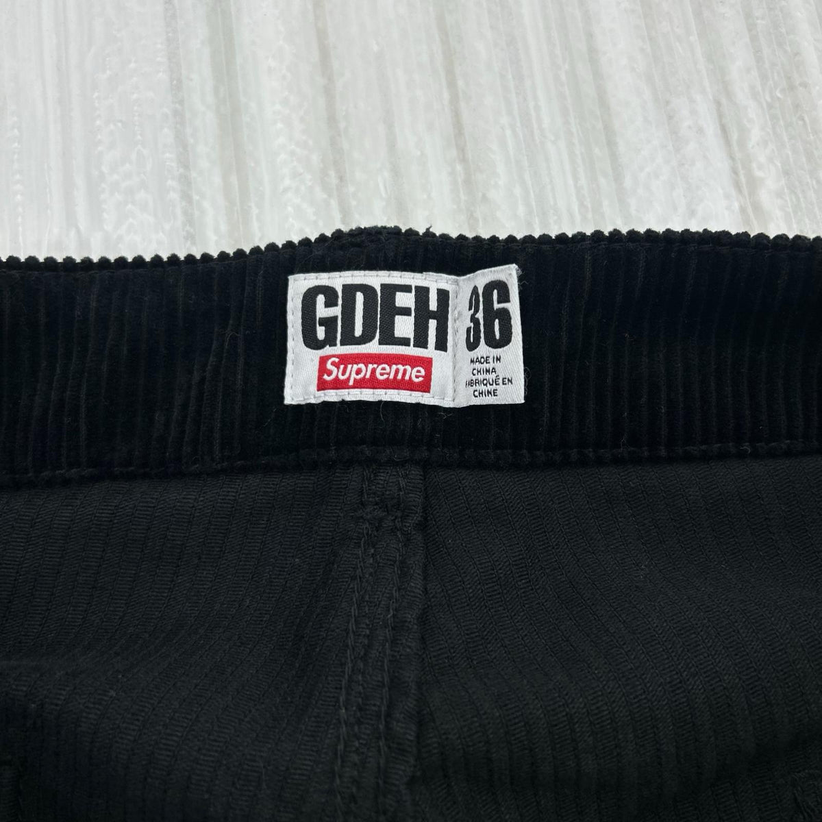 パンツ ×GOODENOUGH Corduroy Military Pants (36) 36 ブラック