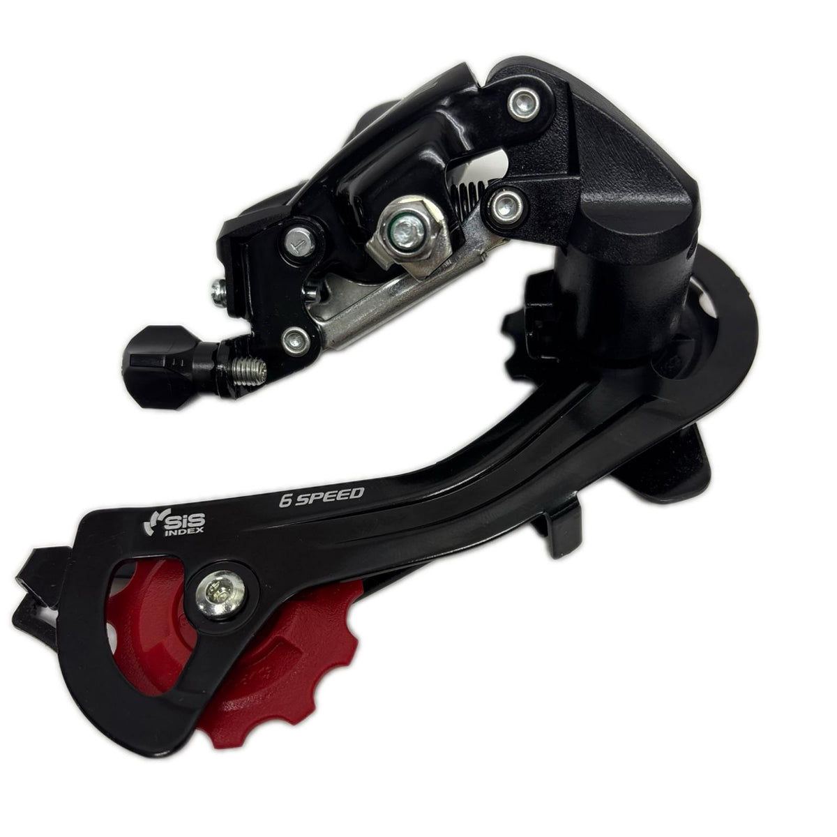 シマノ ツアーニーリアディレイラー ブラケット付き レッド 6段変速機 Shimano 小物・その他