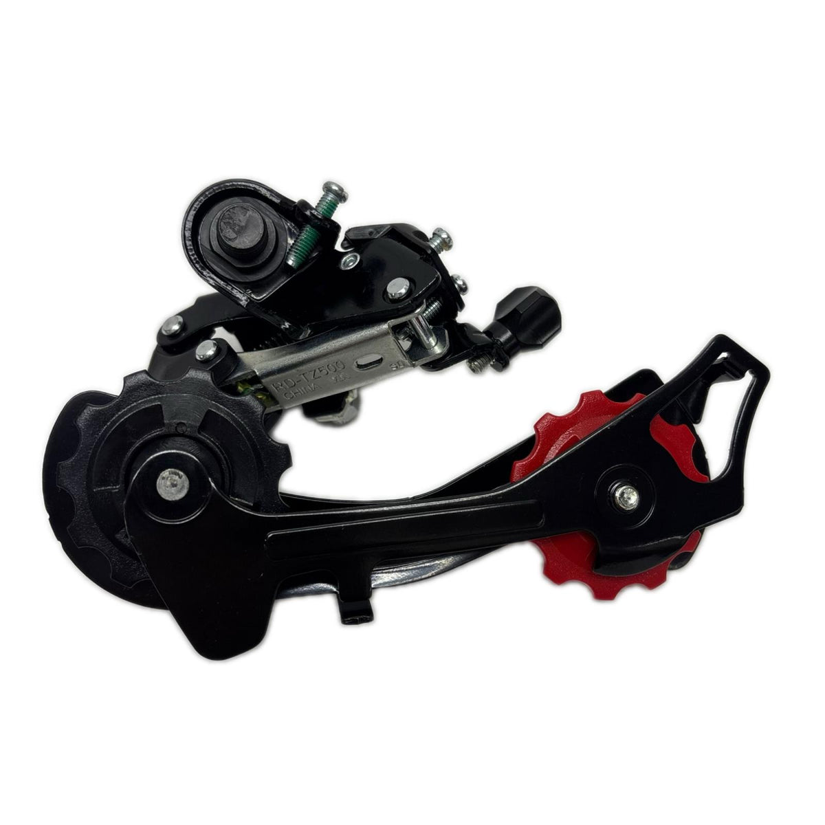 シマノ ツアーニーリアディレイラー ブラケット付き レッド 6段変速機 Shimano 小物・その他