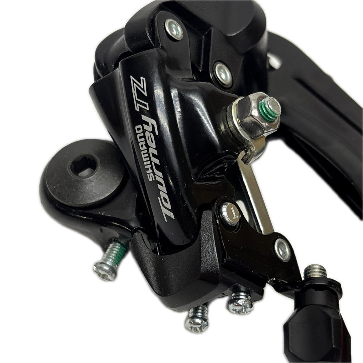 シマノ ツアーニーリアディレイラー ブラケット付き レッド 6段変速機 Shimano 小物・その他