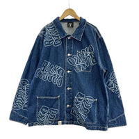デニムジャケット ワープロゴデニムカバーオールジャケット XL ネイビー