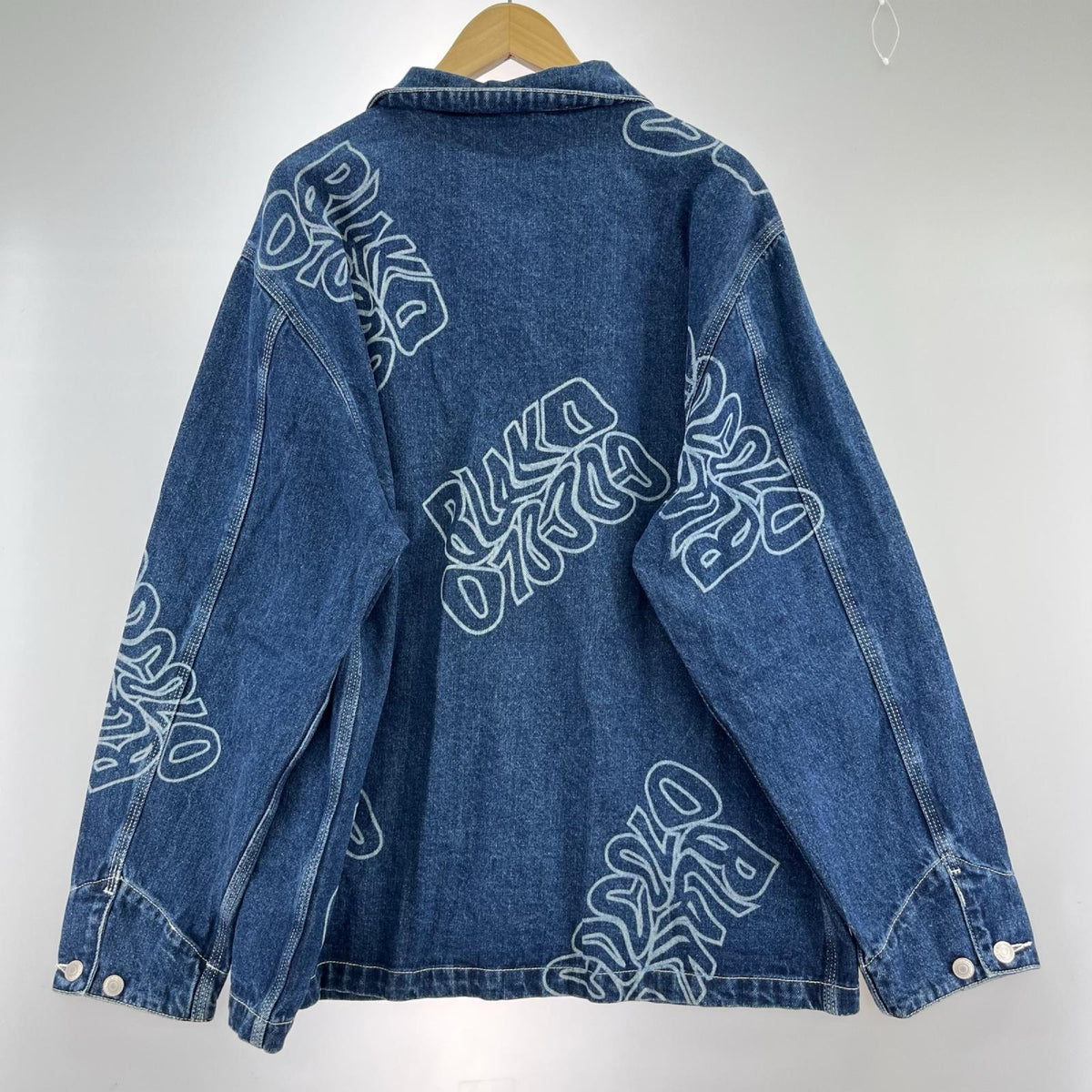 デニムジャケット ワープロゴデニムカバーオールジャケット XL ネイビー