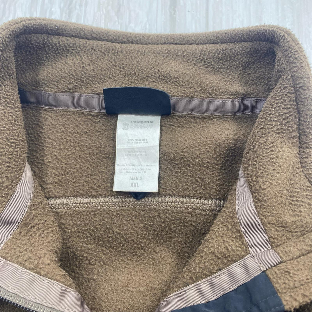 長袖Tシャツ 00s シンチラ フリースジャケット ブラウン