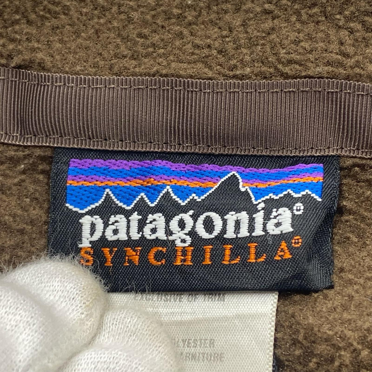 長袖Tシャツ 00s シンチラ フリースジャケット ブラウン