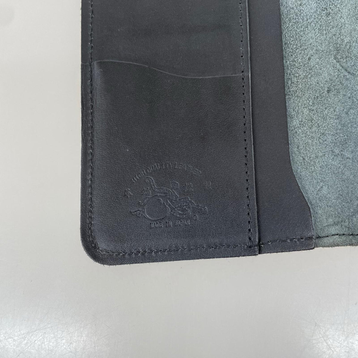 長財布 革蛸謹製 レザーフラップレザーウォレット BLK ブラック