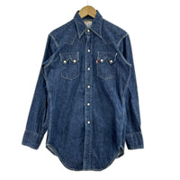 長袖シャツ 90s バレンシア製 SHORTHORN DENIM WESTERN 36