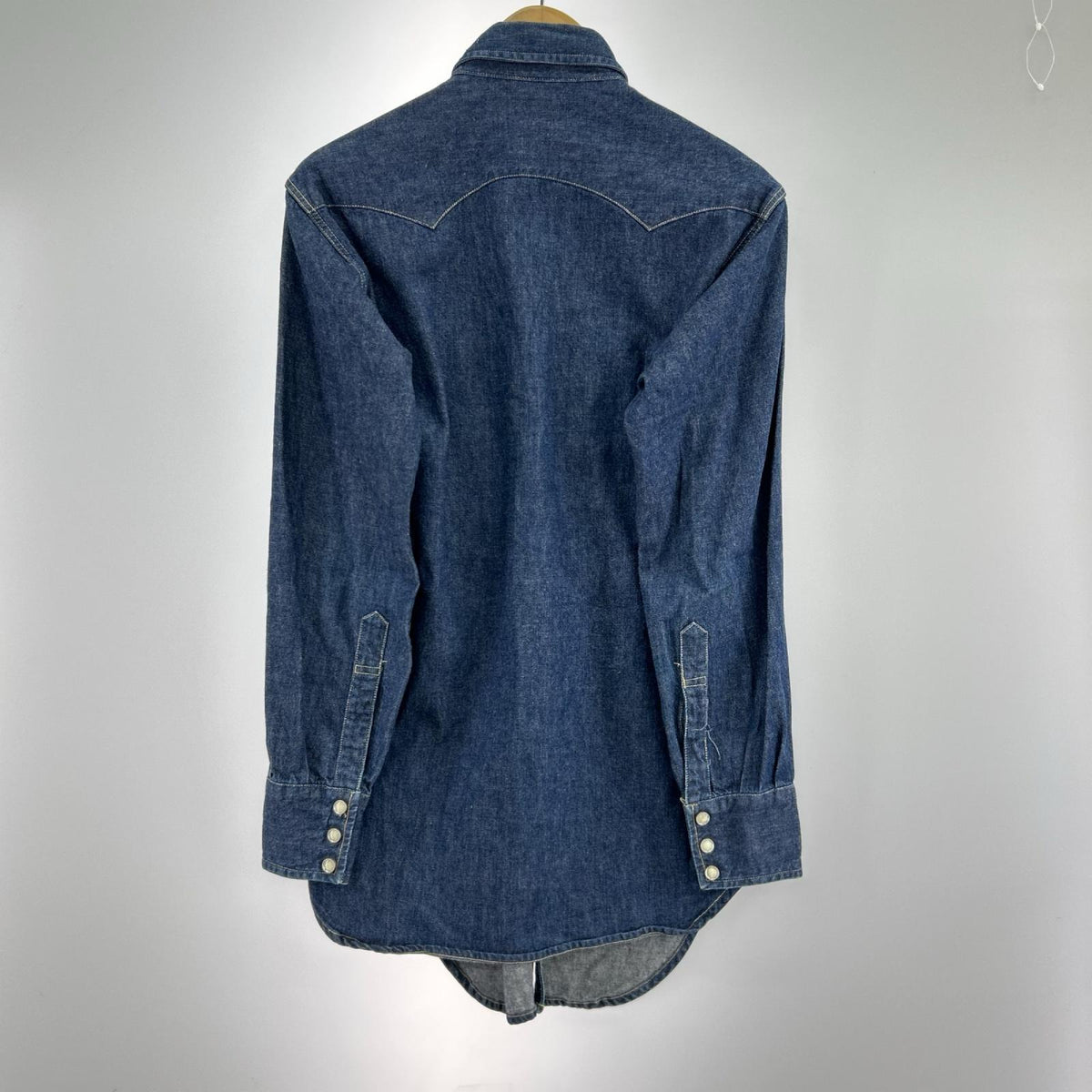 長袖シャツ 90s バレンシア製 SHORTHORN DENIM WESTERN 36