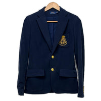 テーラードジャケット POLO RALPH LAUREN ロゴクレスト 金釦 ブレザー 0 ネイビー 0