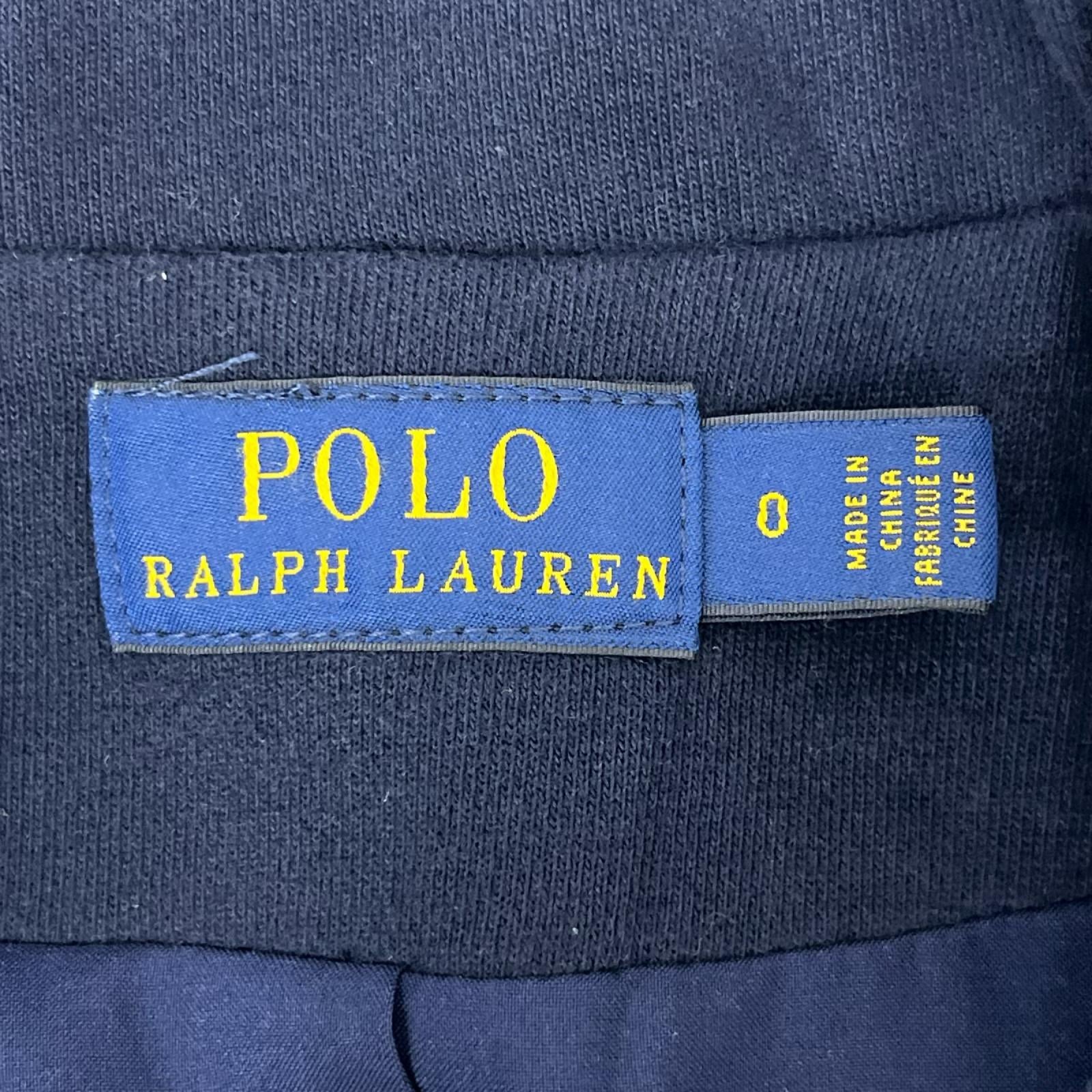 テーラードジャケット POLO RALPH LAUREN ロゴクレスト 金釦 ブレザー 0 ネイビー 0