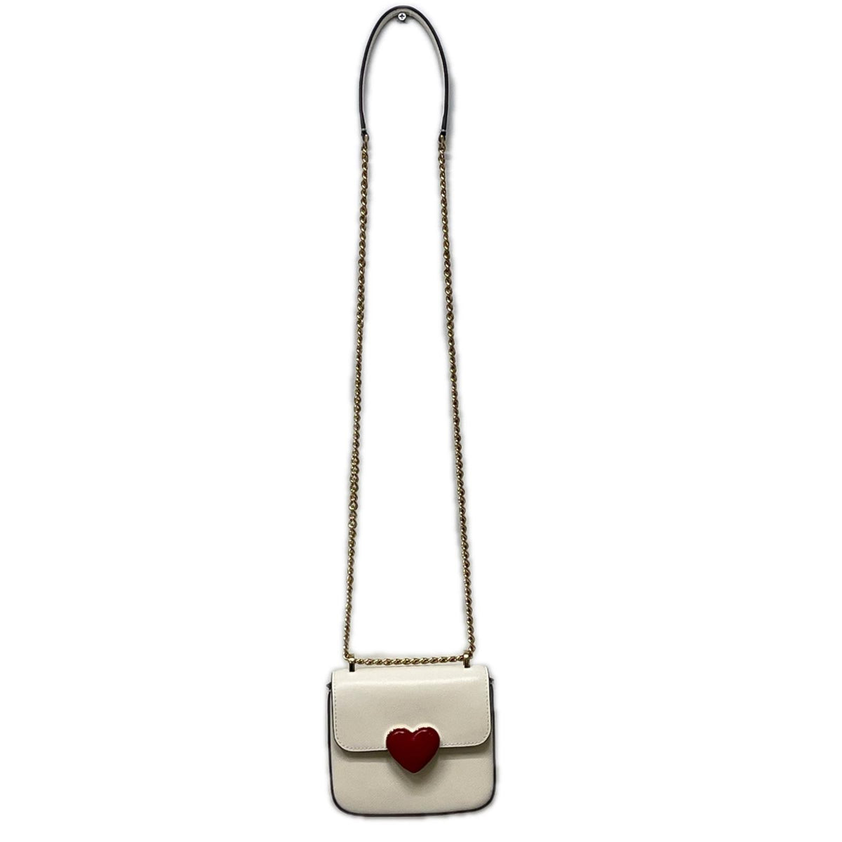 ショルダーバッグ kate spade new york ハートハードウェア チェーンショルダーバッグ アイボリー