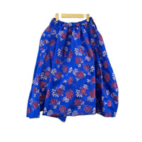 ロングスカート COMME des GARCONS 25SS 花刺繍 デザインロングスカート S ブルー S ブルー
