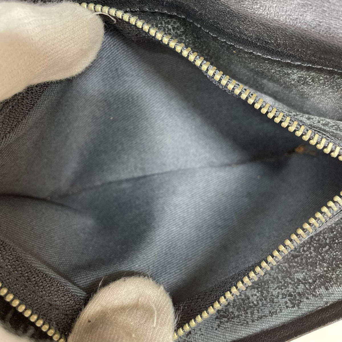 長財布 80-90s クロコ型押し BLK ブラック