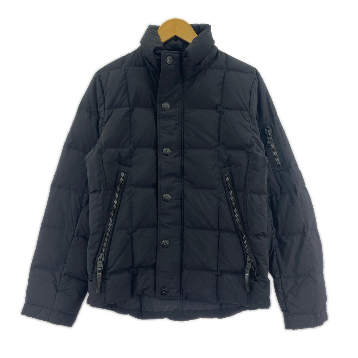 ダウンジャケット 西川ダウン BLK S S ブラック