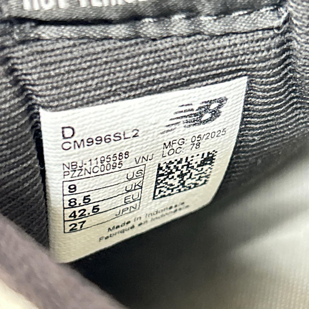 スニーカー 996 27cm (US9 UK8 1/2 EU44) グレー