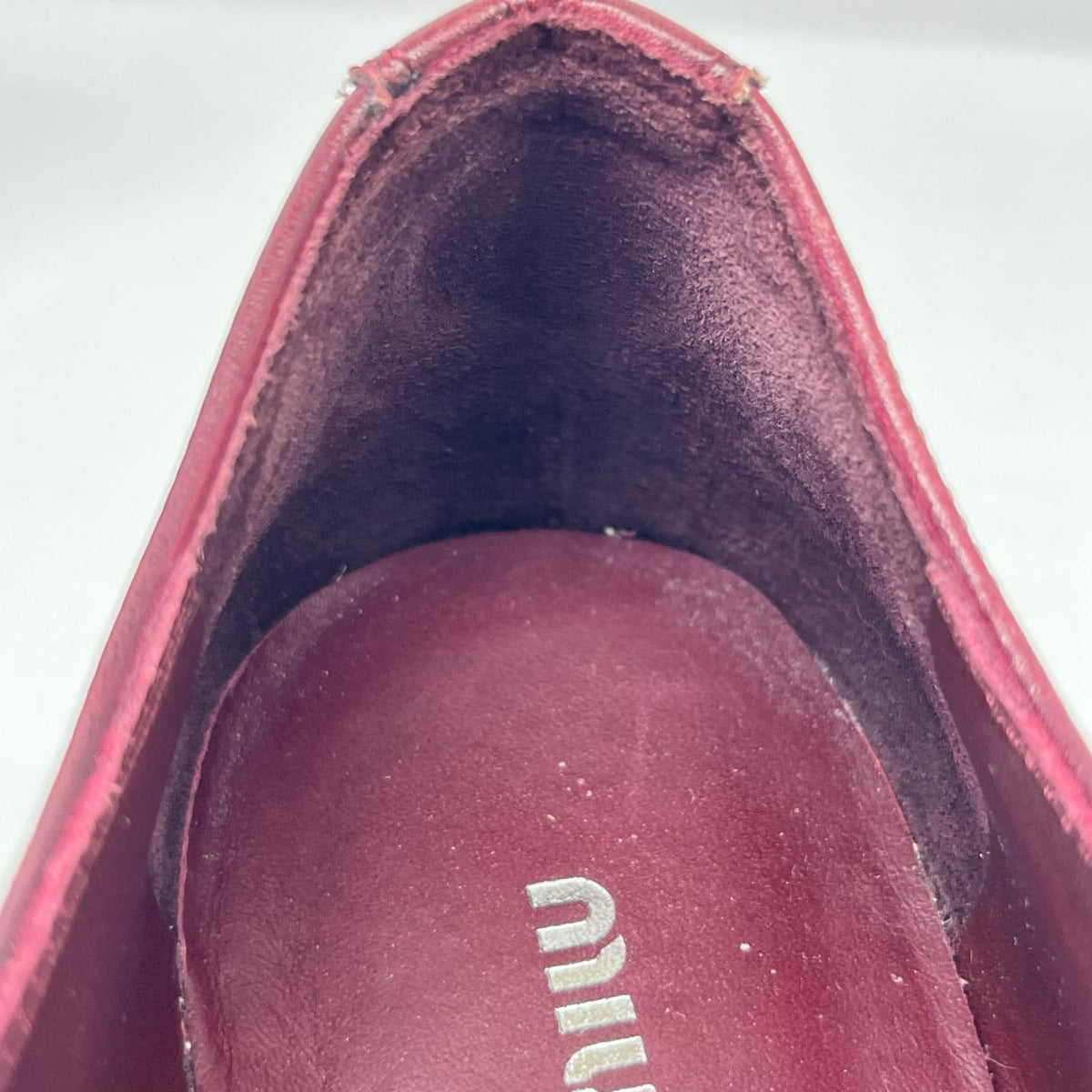 miumiu ウィングチップヒールローファー(351/2)