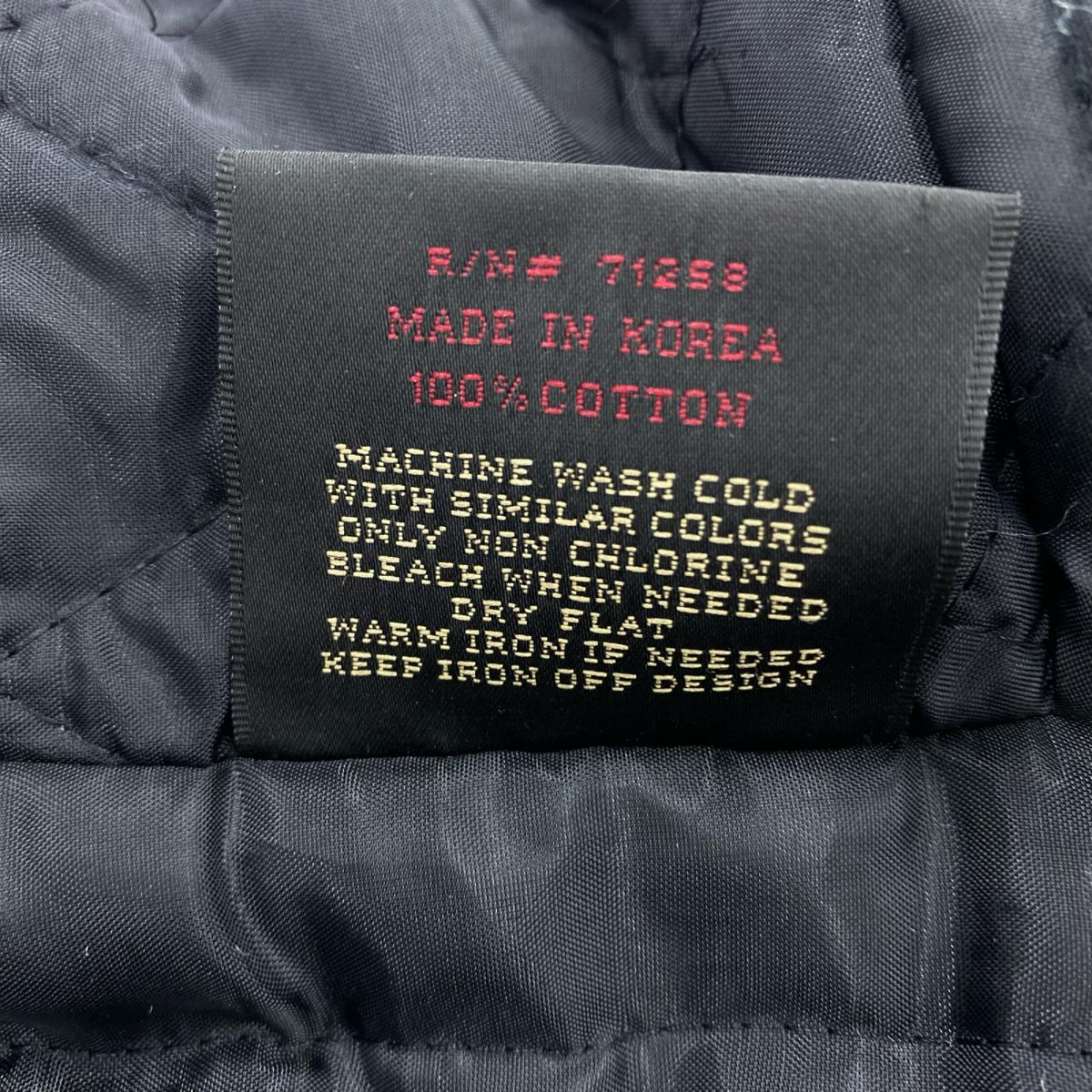 ブルゾン ROCA WEAR キルティング ファー付き 黒 (XXL) ブラック