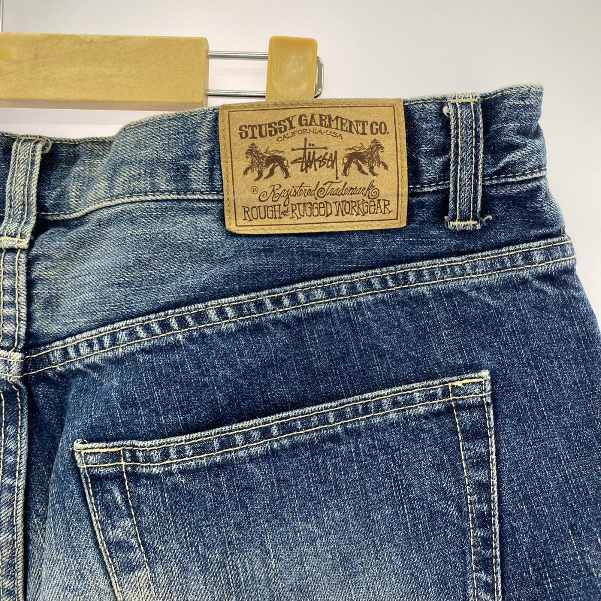 ショートパンツ ROUGH RUGGED デニムショーツ 青 (34) 34 ブルー