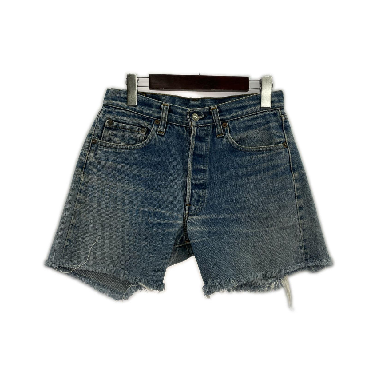 ショートパンツ 501 66後期 カットオフデニムショーツ (W29程度) ブルー