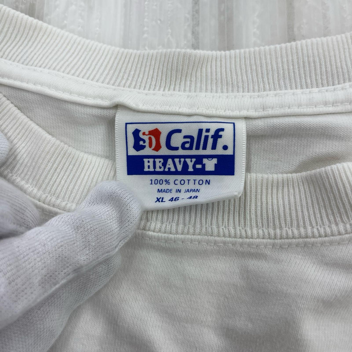 半袖Tシャツ BMX ブルーチェッカー 白 (XL) ホワイト