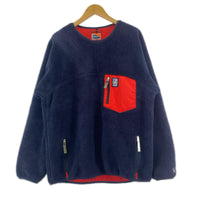 ジャケット クラシックプルオーバーフリース 赤紺 (XL) ネイビー