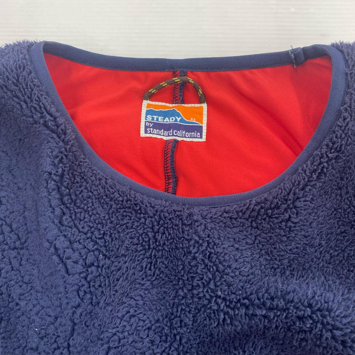 ジャケット クラシックプルオーバーフリース 赤紺 (XL) ネイビー