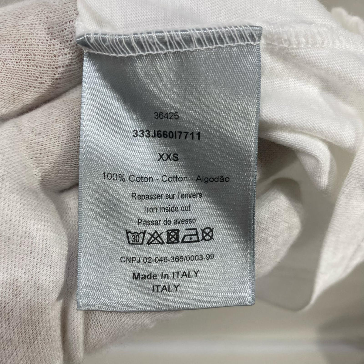 Dior グラフィックデザインTEE 白