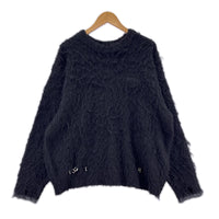 ニット SUPPLIER TRIBAL CROSS PIERCED KNIT 黒 (L) L ブラック