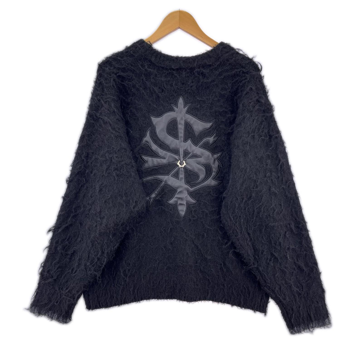ニット SUPPLIER TRIBAL CROSS PIERCED KNIT 黒 (L) L ブラック