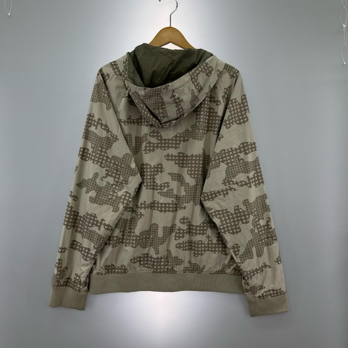 ジャケット 00S ERIC HAZE ナイロンジップアップ 迷彩 (L) L ベージュ