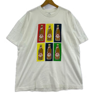 半袖Tシャツ 90S ユーロ Cruzcampo 企業T 白 (XL) ホワイト