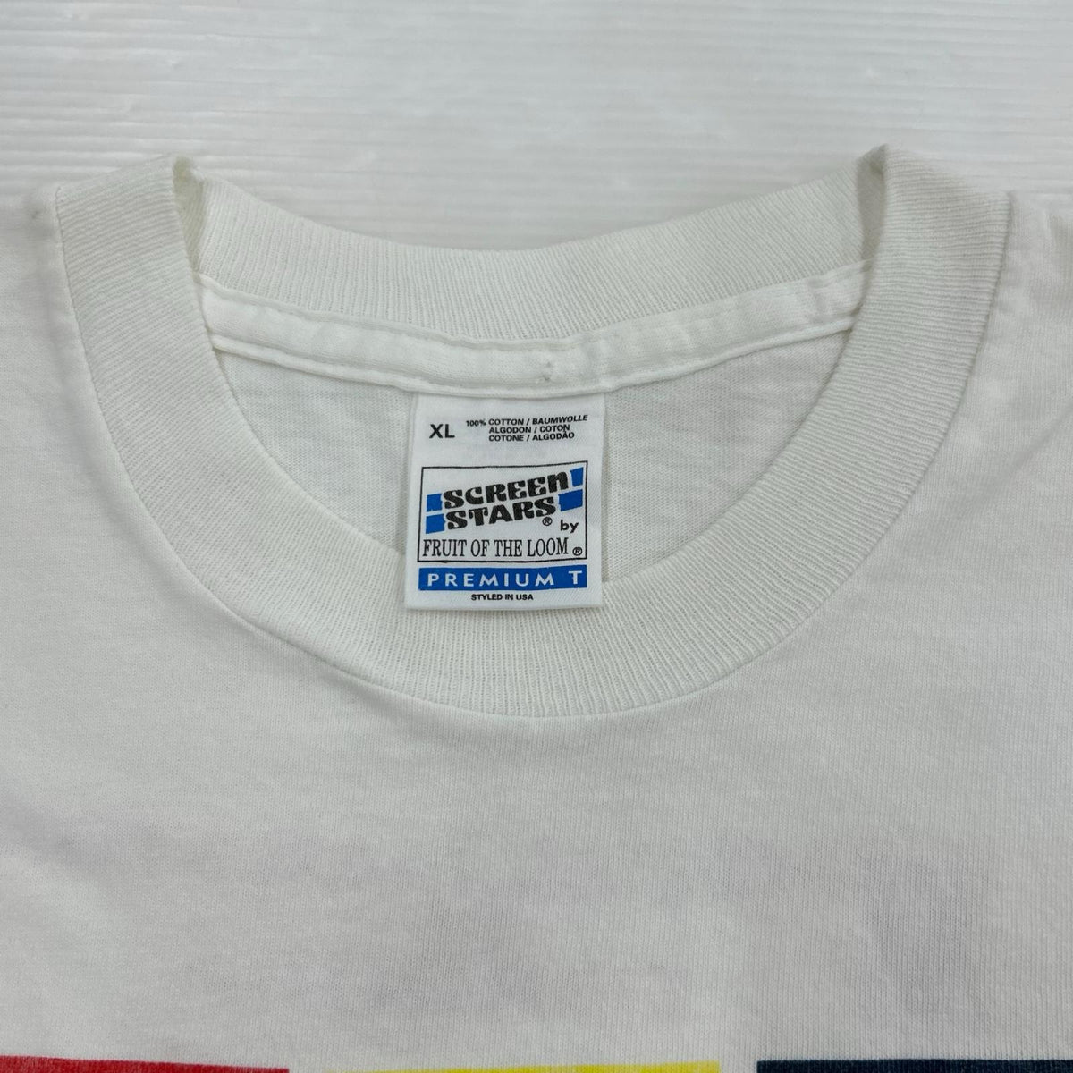 半袖Tシャツ 90S ユーロ Cruzcampo 企業T 白 (XL) ホワイト
