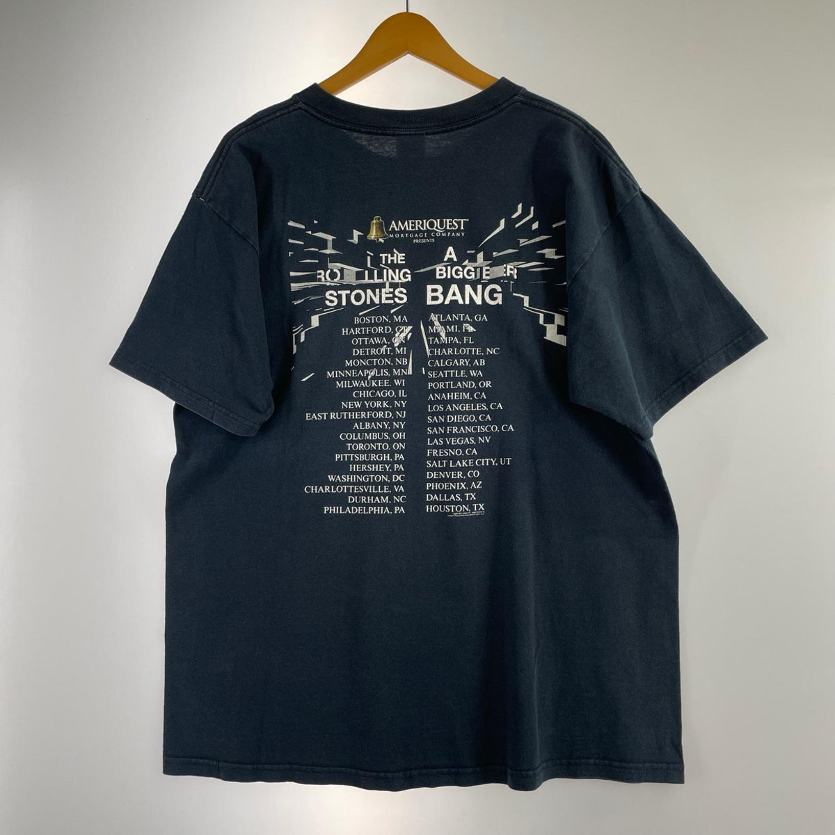 半袖Tシャツ 00S ローリングストーンズ AMERIQUEST 黒 (L) L ブラック