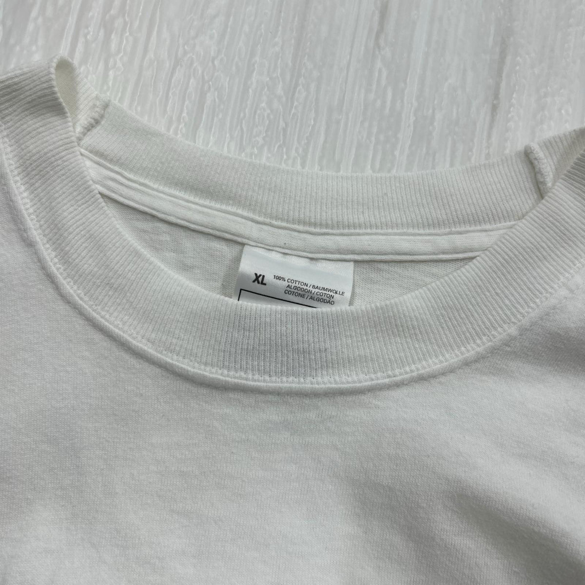 半袖Tシャツ 90S LISTEN レコードグラフィック ユーロ 白 (XL) ホワイト